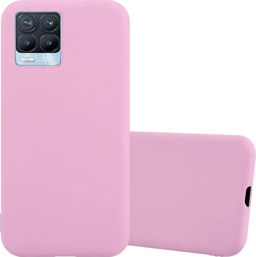 Cadorabo Hoesje geschikt voor Realme 8 4G / 8 PRO in CANDY ROZE