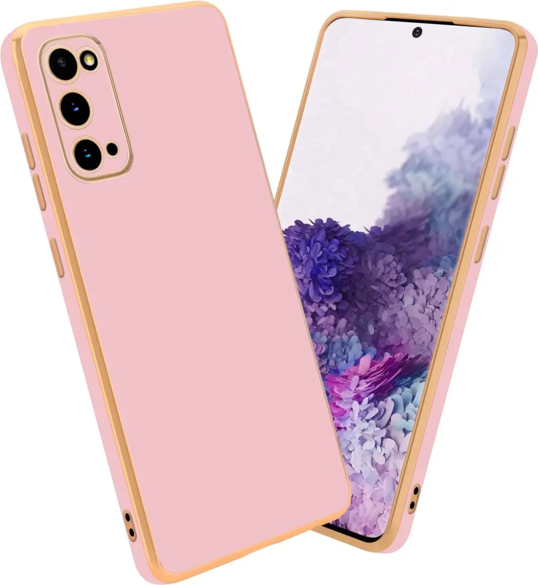 Cadorabo Hoesje geschikt voor Samsung Galaxy S20 in Glossy Roze