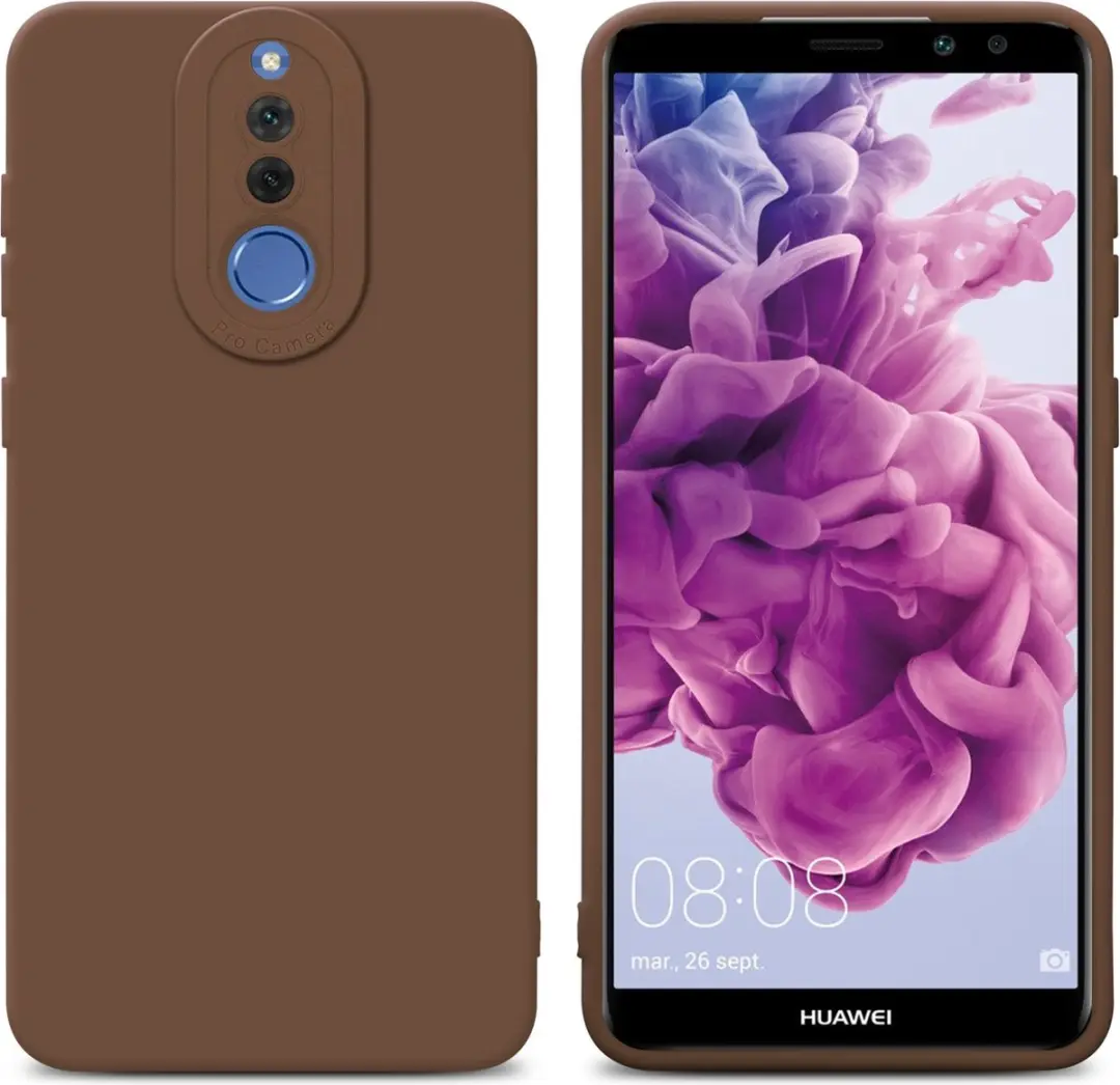 Cadorabo Hoesje geschikt voor Huawei MATE 10 LITE in FLUID BRUIN