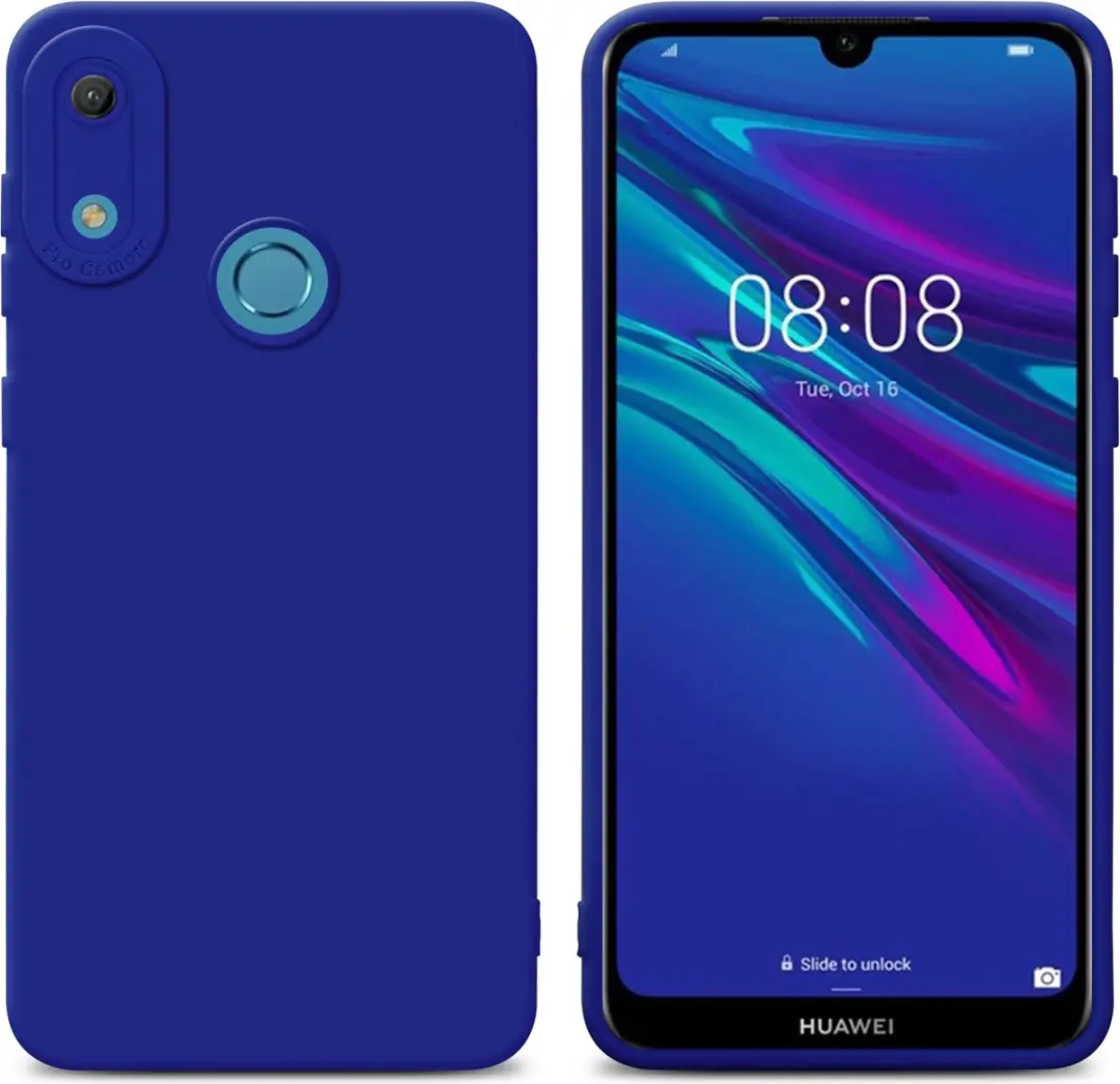 Cadorabo Hoesje geschikt voor Huawei Y6 2019 in FLUID BLAUW