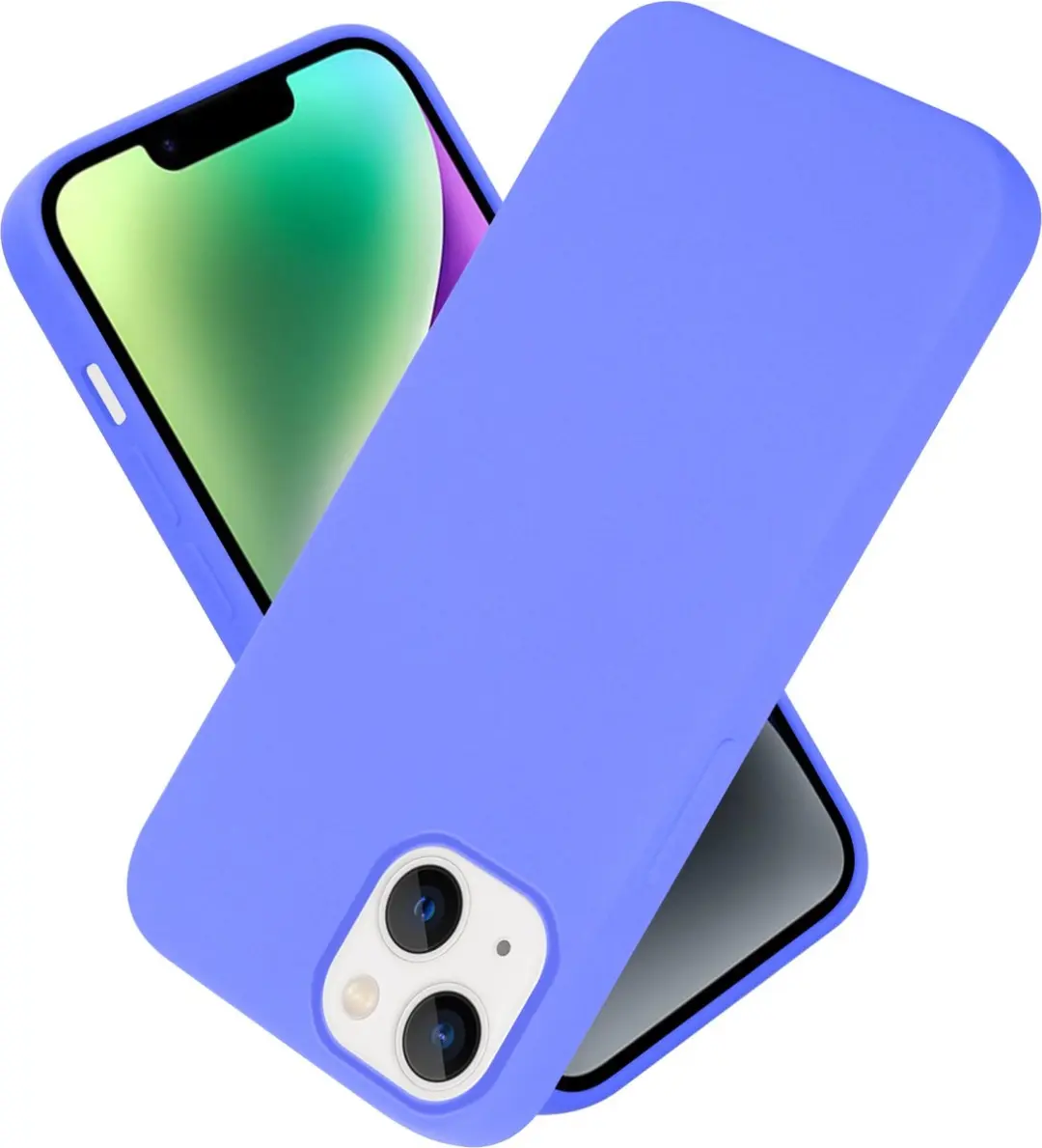 Cadorabo Hoesje geschikt voor Apple iPhone 14 in LIQUID LICHT PAARS