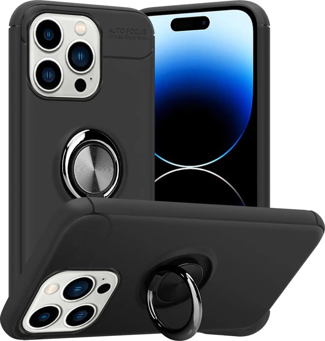 Cadorabo Hoesje geschikt voor Apple iPhone 14 PRO in ZWART