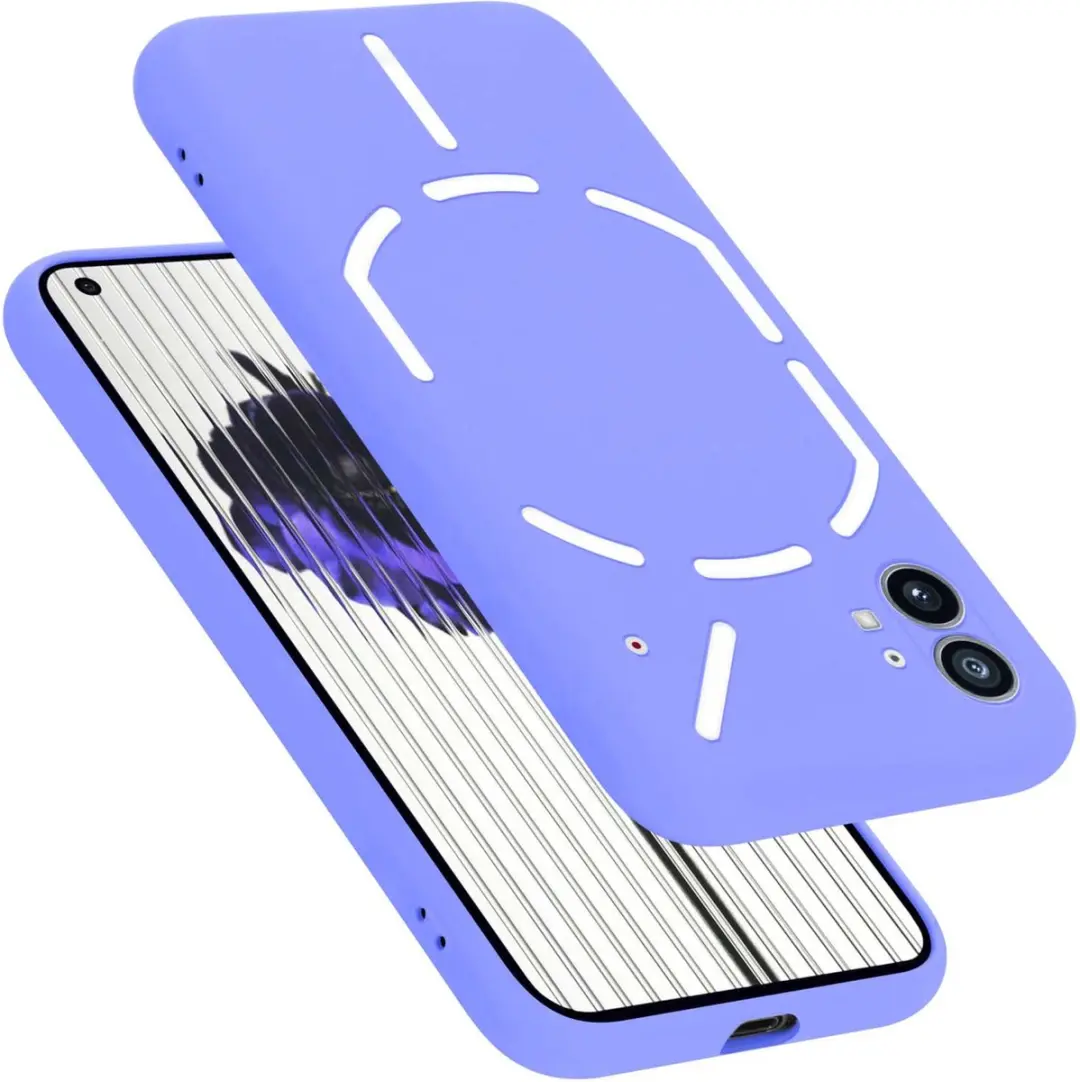 Cadorabo Hoesje geschikt voor Nothing Phone (1) in LIQUID LICHT PAARS