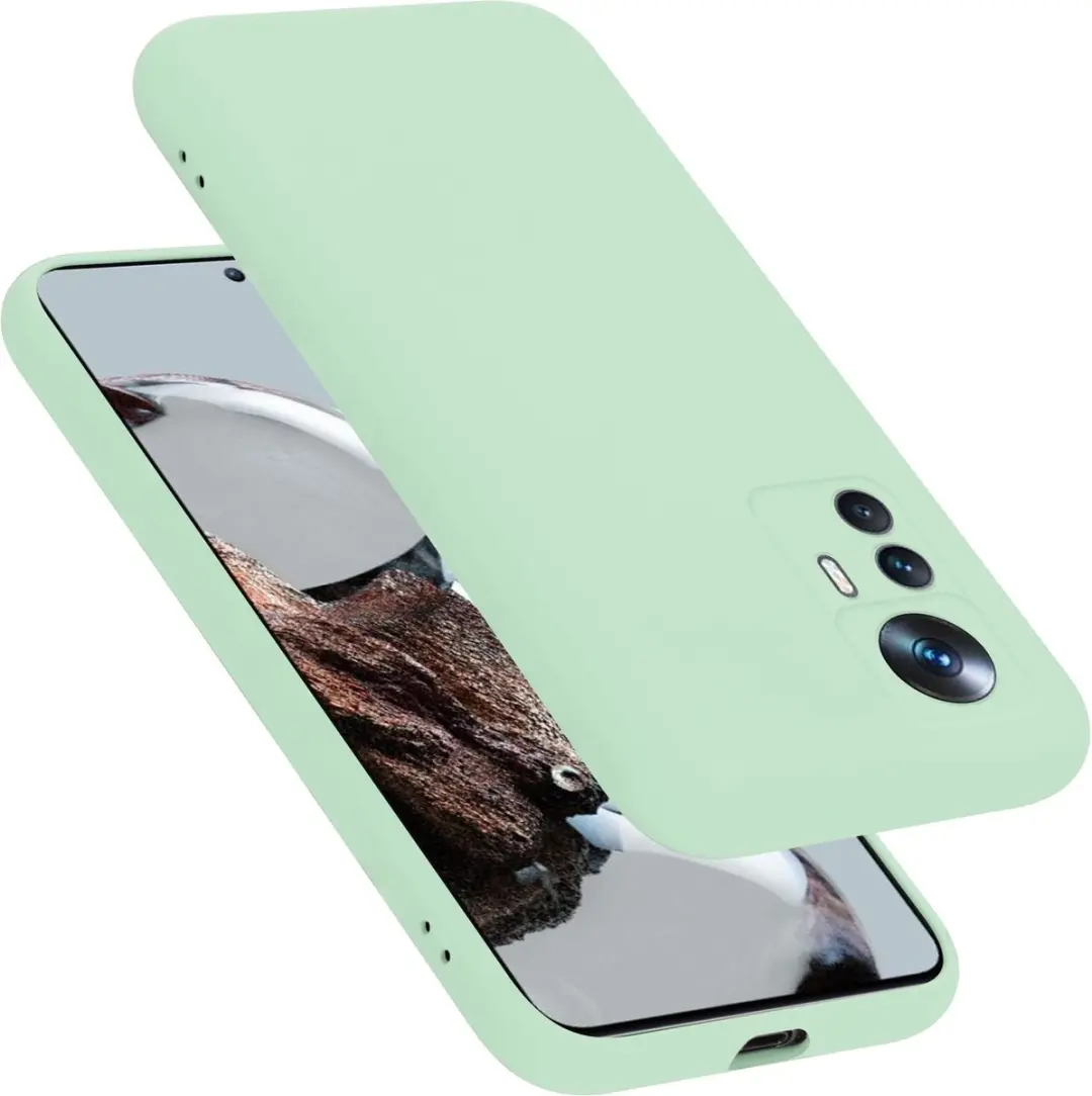 Cadorabo Hoesje geschikt voor Xiaomi 12T / 12T PRO in LIQUID LICHT GROEN