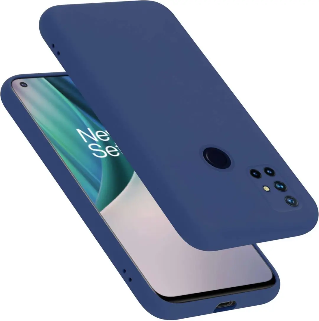 Cadorabo Hoesje geschikt voor OnePlus Nord N10 5G in LIQUID BLAUW