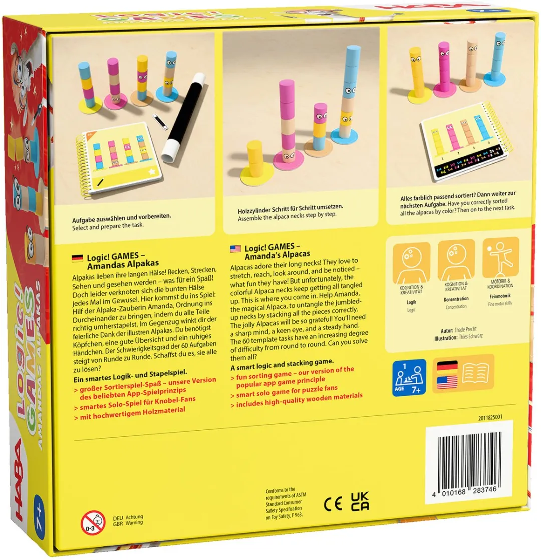 HABA Amanda’s Alpacas Logic! Bordspel - 1 Speler