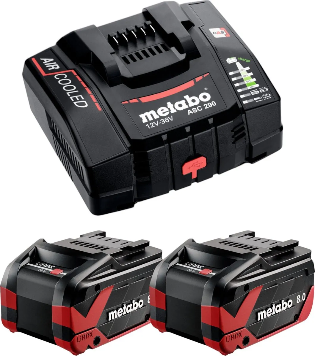 Metabo Basisset LiHDX 18V 8.0Ah