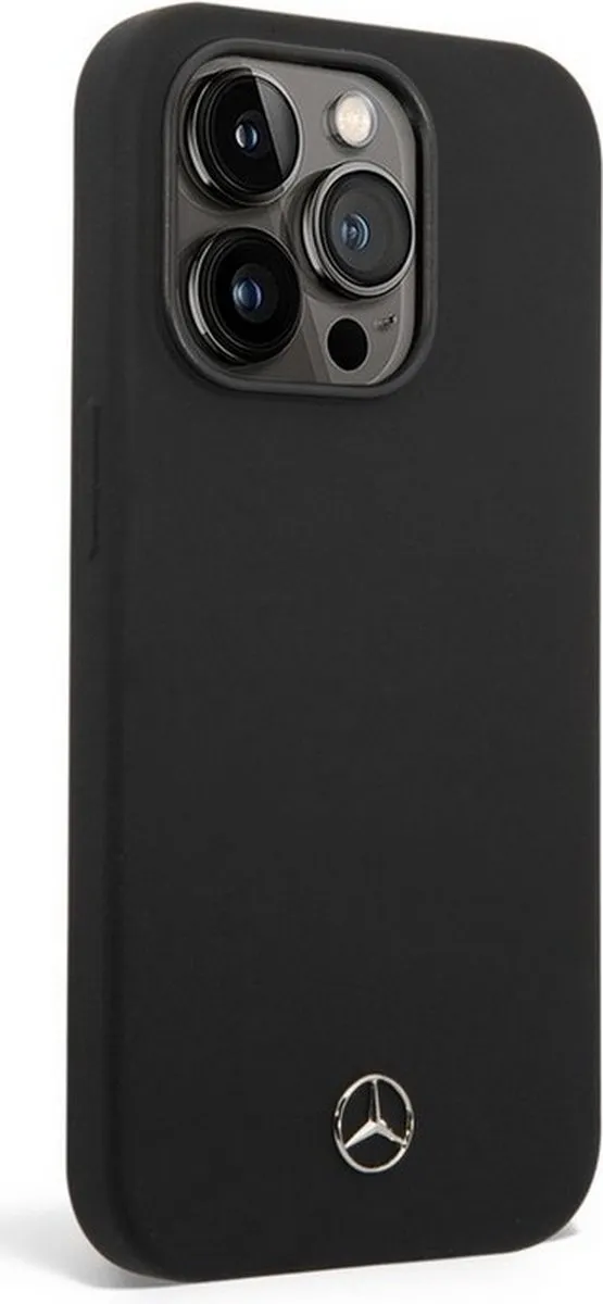 Mercedes-Benz Silicone Back Case iPhone 14 Pro Max - Zwart - 3666339083663