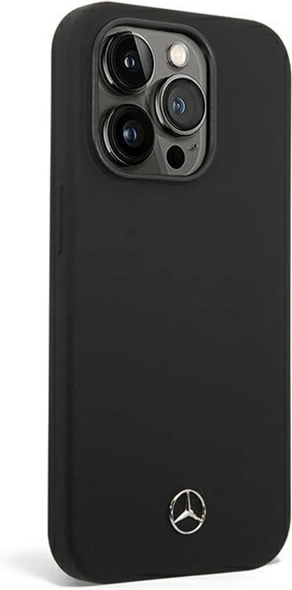 Mercedes-Benz Silicone Back Case iPhone 14 Pro Max - Zwart - 3666339083663 - afbeelding 6 van 6