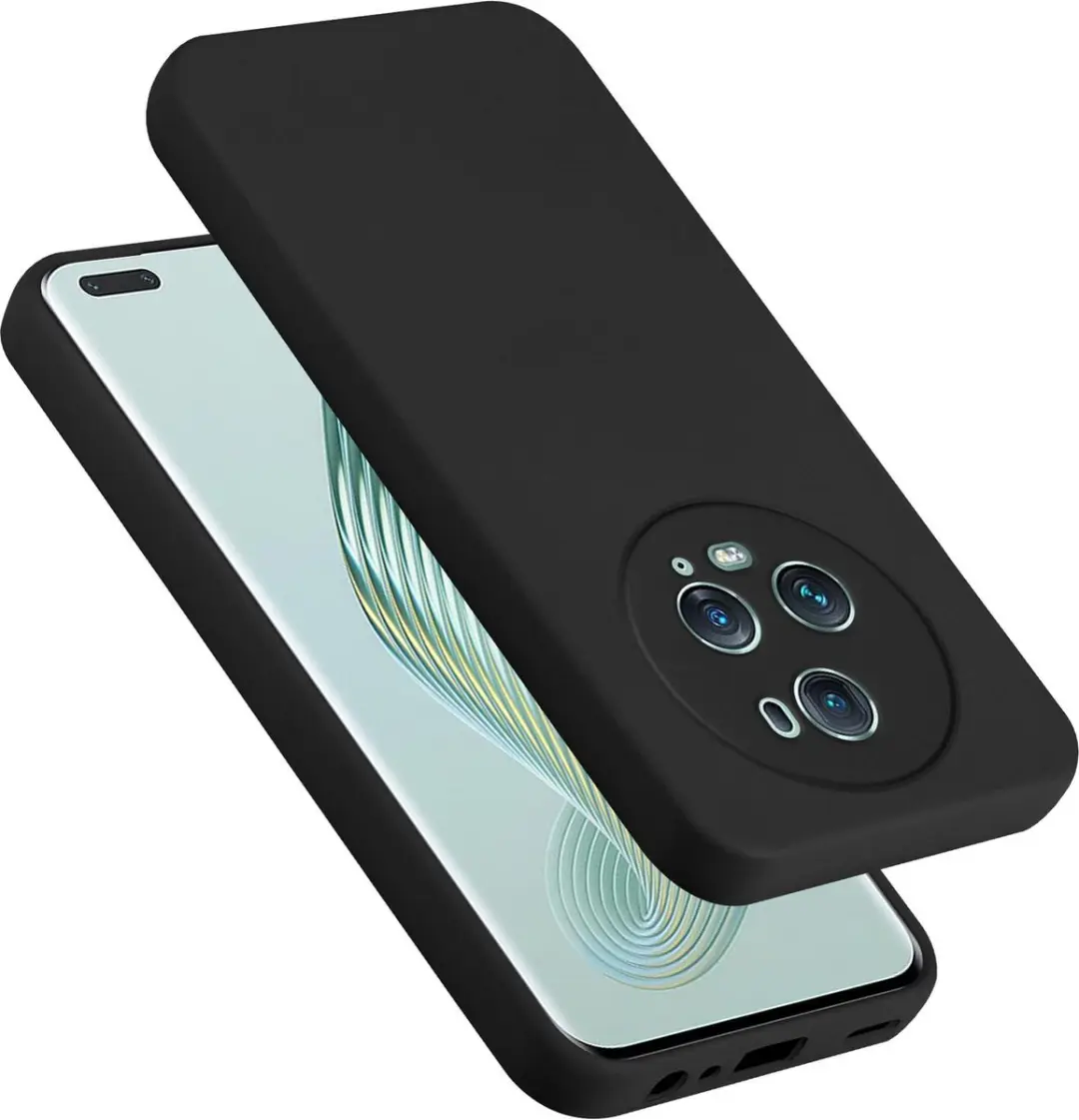 Cadorabo Hoesje geschikt voor Honor Magic 5 Pro in LIQUID ZWART