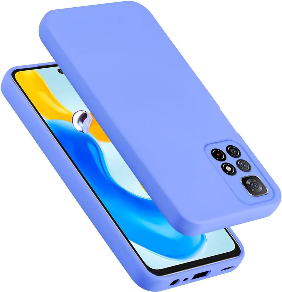 Cadorabo Hoesje geschikt voor Redmi Note 11s 5G in LIQUID LICHT PAARS