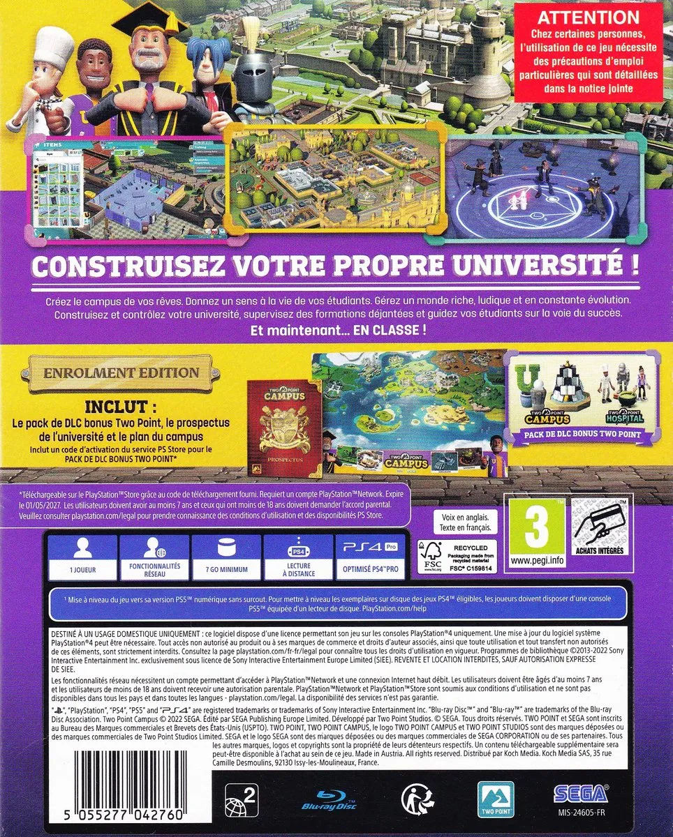 Sega Two Point Campus Enrolment Edition