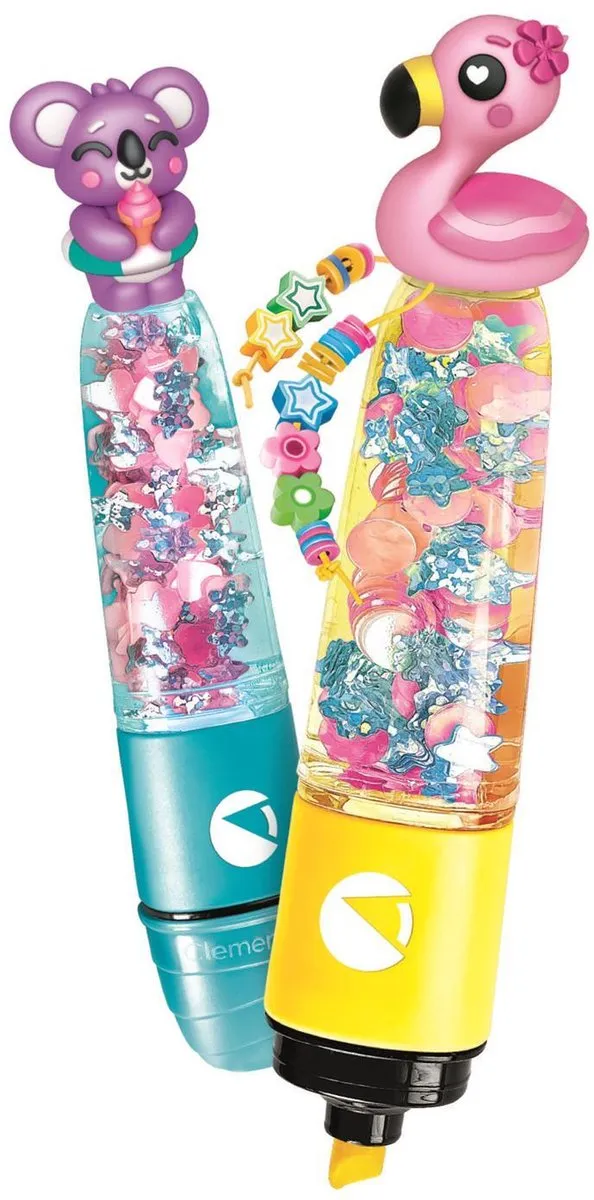 Clementoni Summer Friends Neonkleuren Set - 2 Stiften - Multi Color - afbeelding 2 van 6