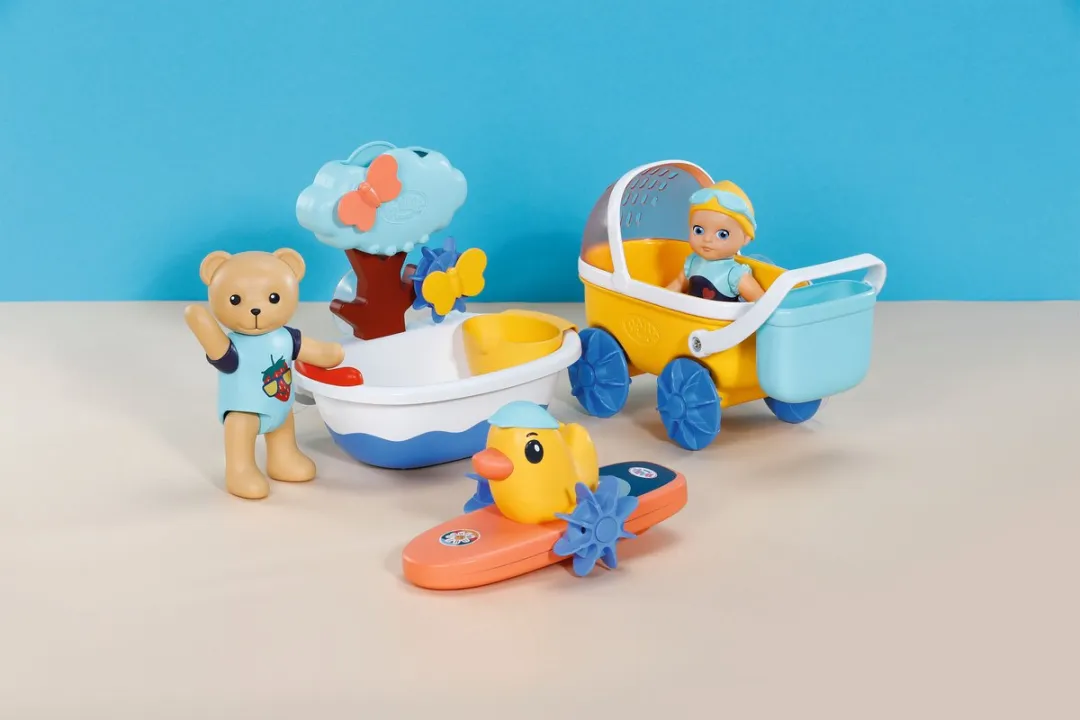 Baby Born Splish Splash-Badkuip Teddy - Multicolor - afbeelding 6 van 6