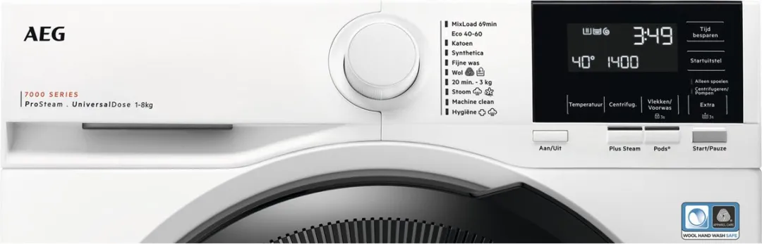 AEG EcoLine 7000 LR7386U4 Wasmachine 8kg - Wit