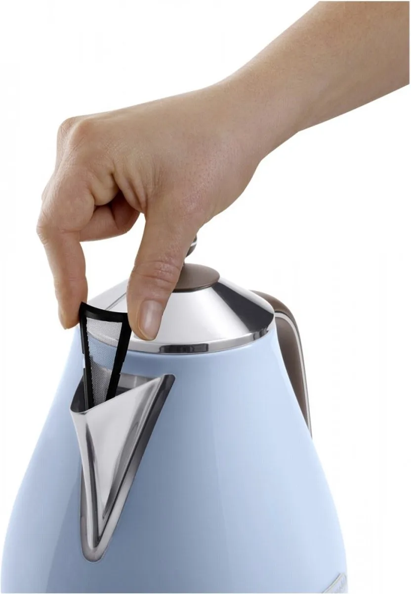 De’Longhi Icona Vintage KBOV2001.AZ Waterkoker - 1.7L - 2000W - Blauw - afbeelding 6 van 6