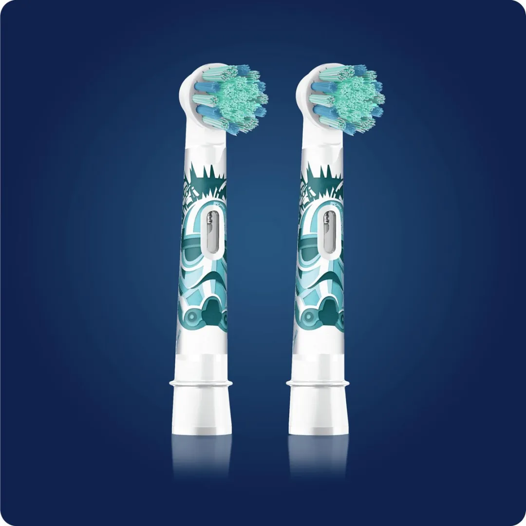 Oral-B Kids Star Wars Opzetborstels - 2 Stuks - Blauw