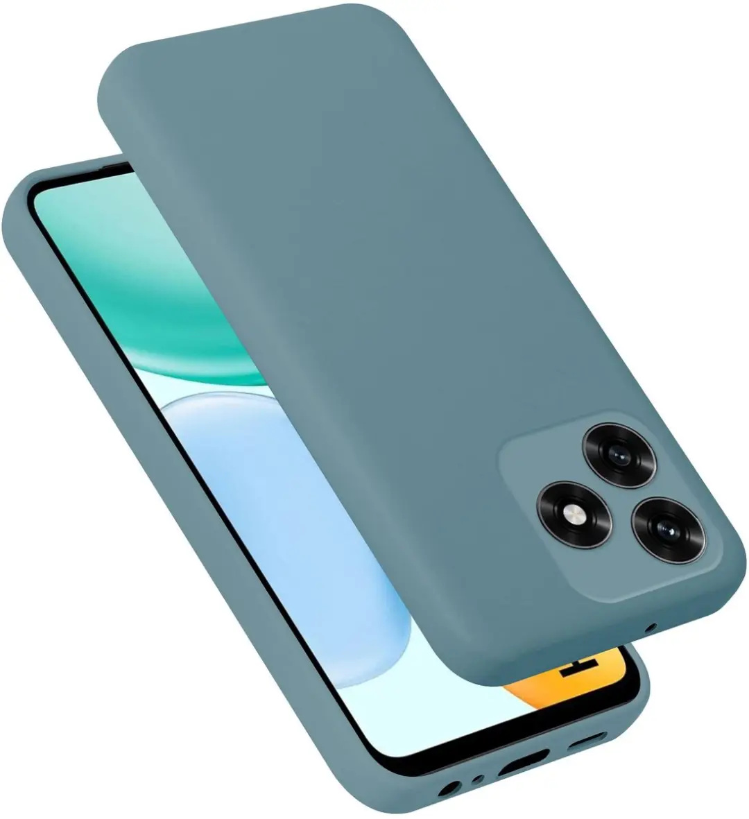 Cadorabo Hoesje geschikt voor Honor X5C Plus / X5C Case in Liquid Groen Bescherm