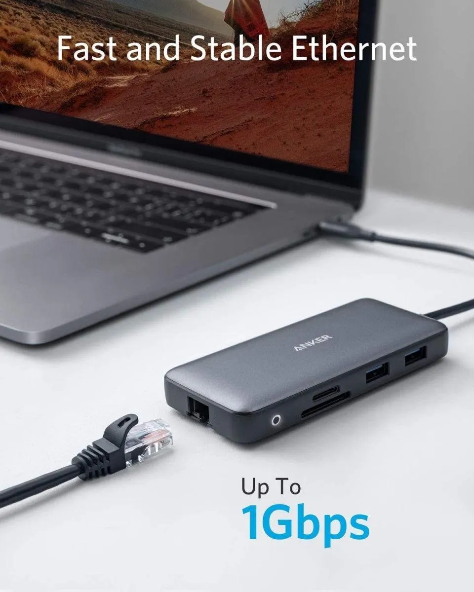 Anker PowerExpand A83800A1 Media Hub - 2x HDMI - Zwart