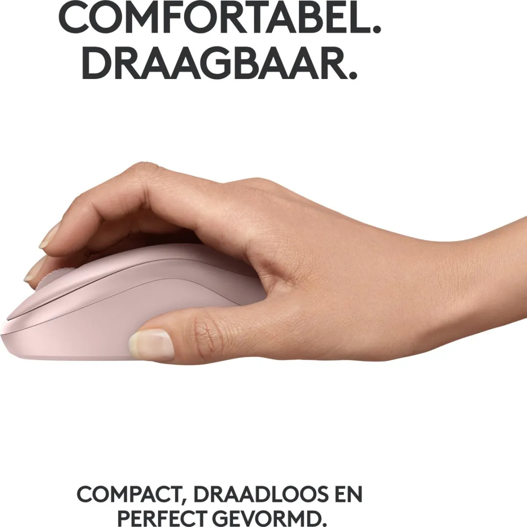 Logitech M240 Draadloze Muis - Bluetooth - Roze