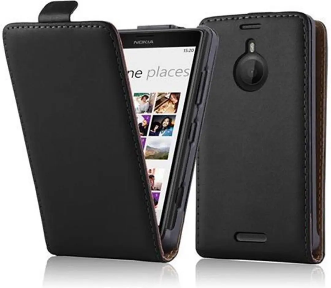 Cadorabo Hoesje geschikt voor Nokia Lumia 1520 in KAVIAAR ZWART