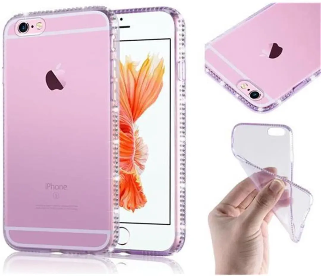 Cadorabo Hoesje geschikt voor Apple iPhone 6 / 6S in TRANSPARANT PAARS