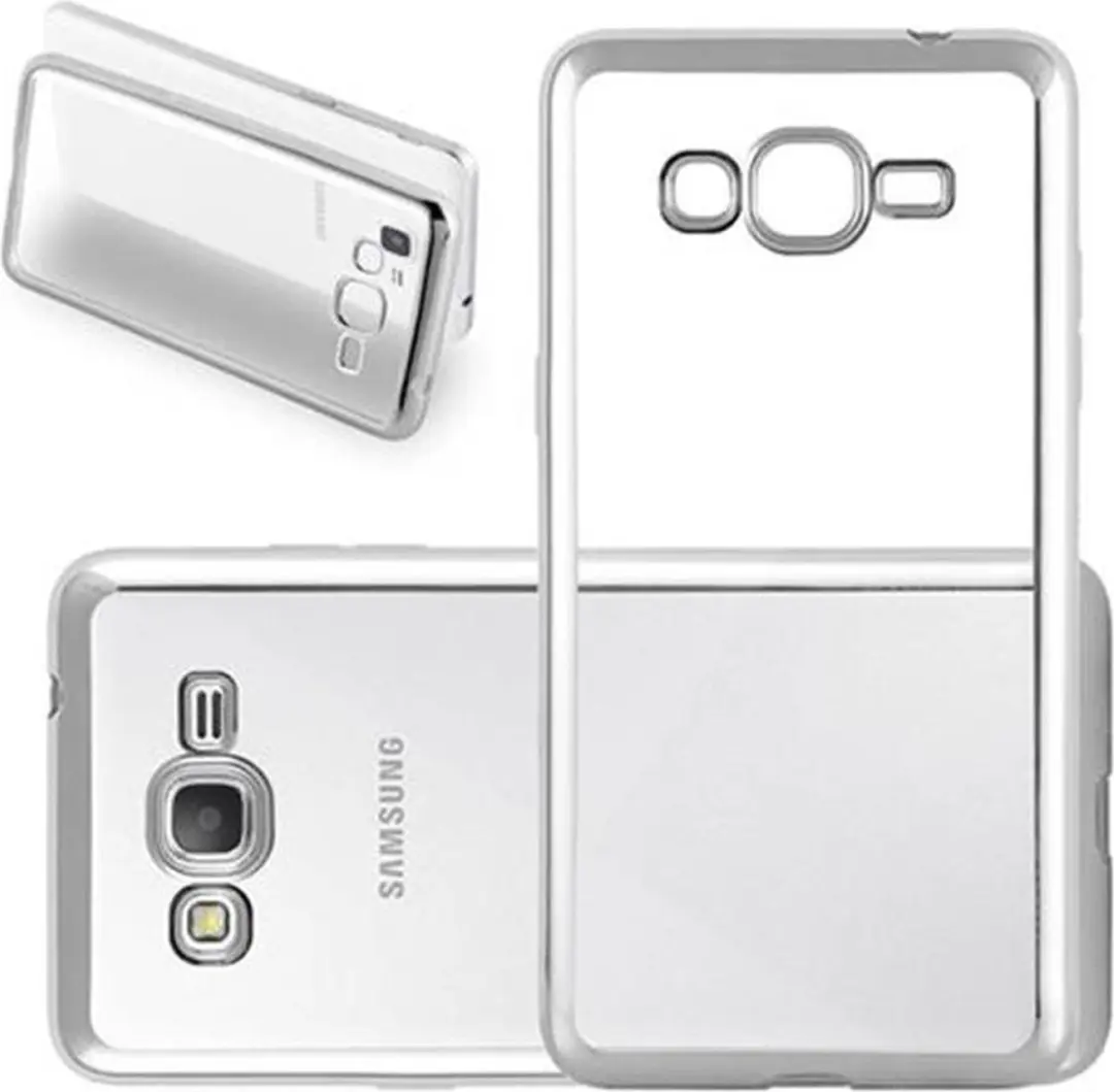 Cadorabo Hoesje geschikt voor Samsung Galaxy GRAND PRIME in CHROOM ZILVER