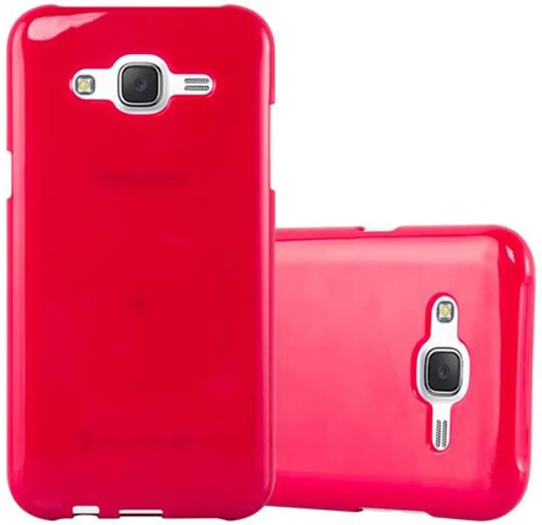 Cadorabo Hoesje geschikt voor Samsung Galaxy J5 2015 in JELLY ROOD