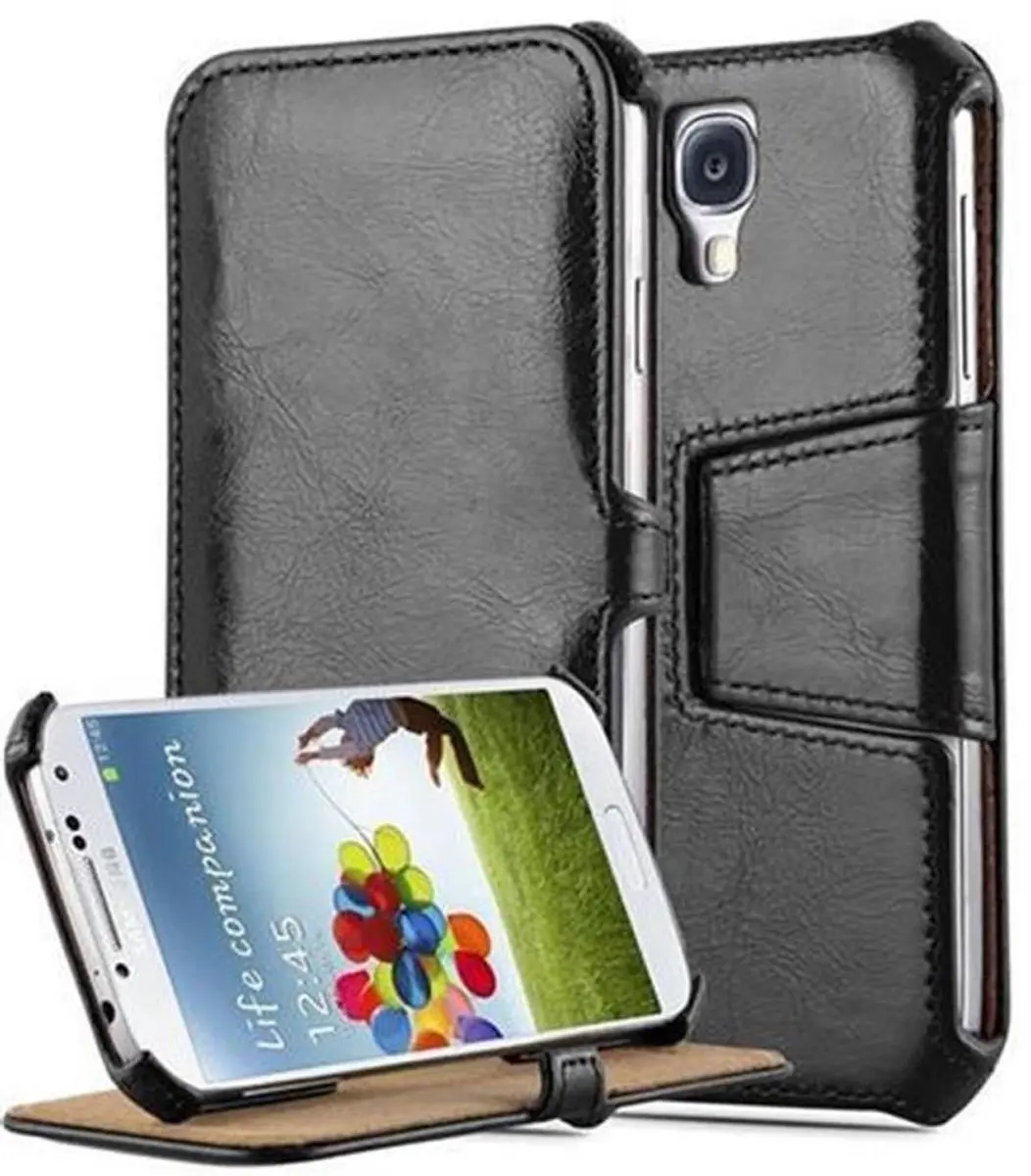 Cadorabo Hoesje geschikt voor Samsung Galaxy S4 in PIANO ZWART