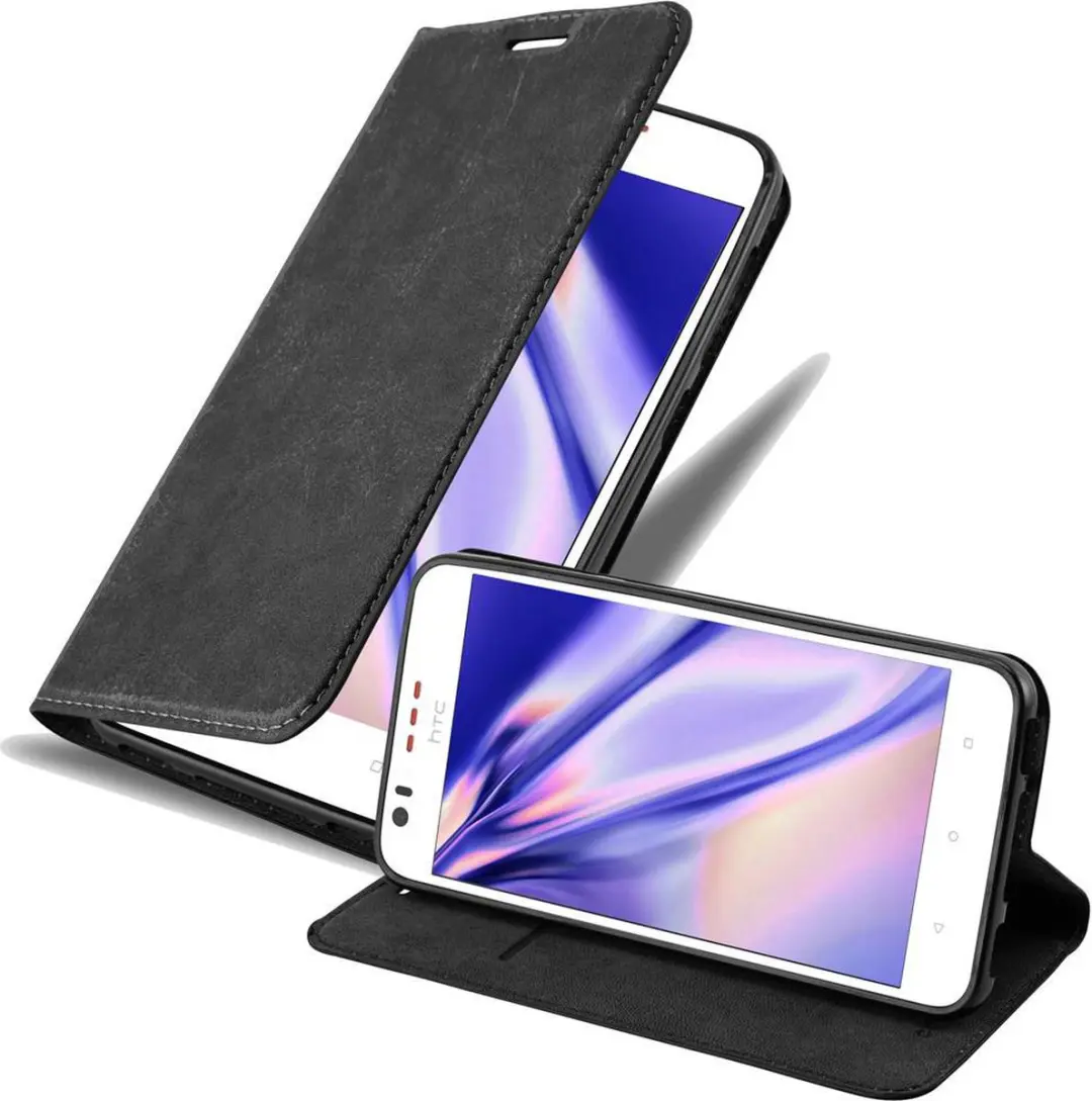 Cadorabo Hoesje geschikt voor HTC Desire 10 LIFESTYLE / Desire 825 in ZWARTE NAC