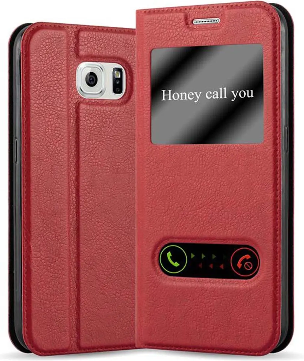 Cadorabo Hoesje geschikt voor Samsung Galaxy NOTE 5 in SAFRAN ROOD