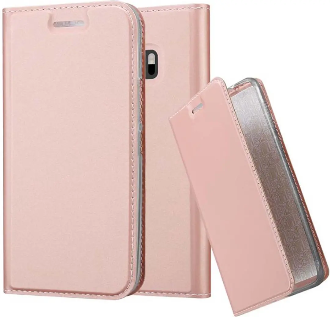 Cadorabo Hoesje geschikt voor HTC ONE M10 in CLASSY ROSE GOUD