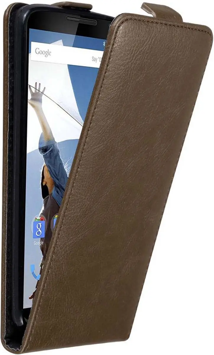 Cadorabo Hoesje geschikt voor Motorola Google NEXUS 6 in KOFFIE BRUIN