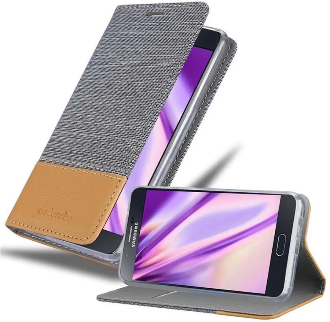 Cadorabo Hoesje geschikt voor Samsung Galaxy A8 2015 in LICHTGRIJS BRUIN