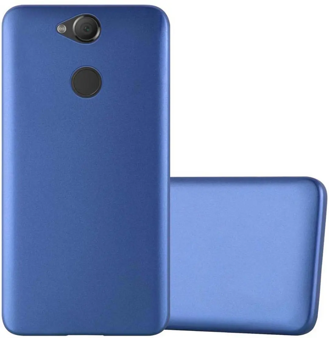 Cadorabo Hoesje geschikt voor Sony Xperia XA2 in METAAL BLAUW