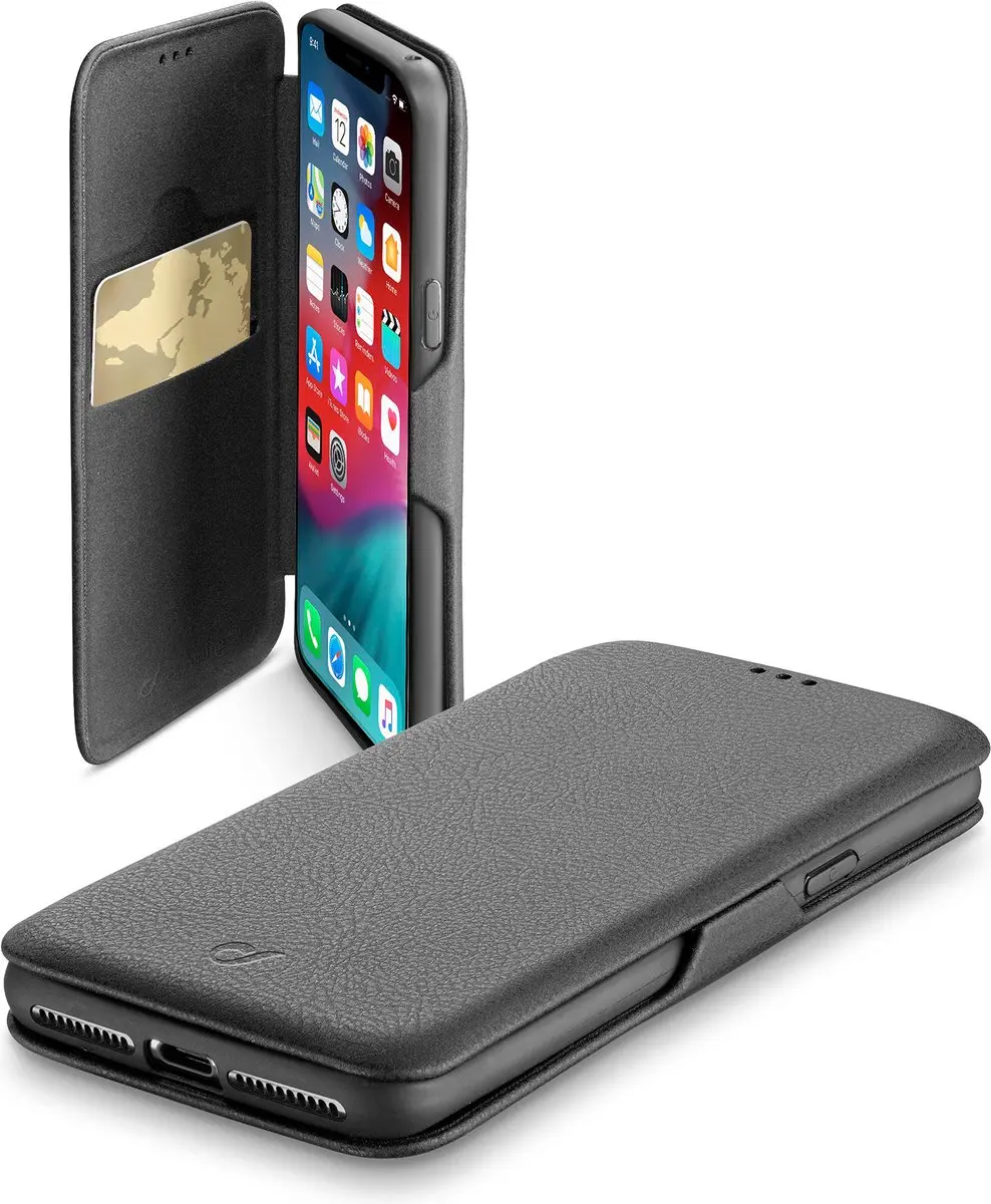 Cellularline Book Clutch BOOKCLUTCHIPHX65K Hoesje - Zwart - afbeelding 3 van 6