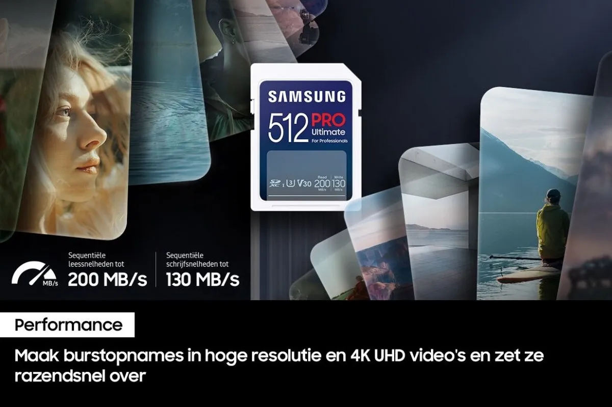 Samsung PRO Ultimate SD Kaart 512GB - 200/130 MB/s - afbeelding 6 van 6