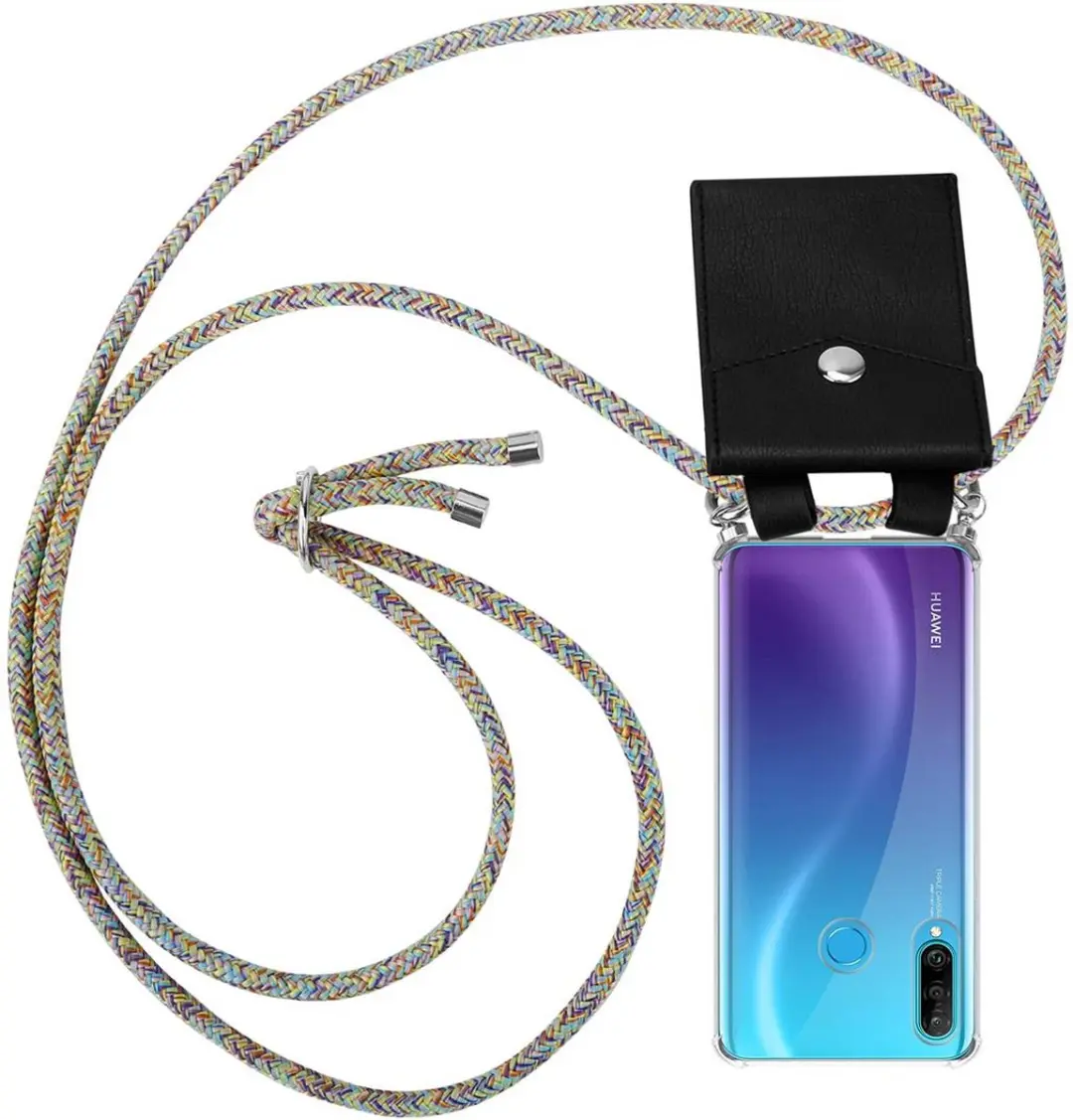 Cadorabo Hoesje geschikt voor Huawei P30 LITE in REGENBOOG