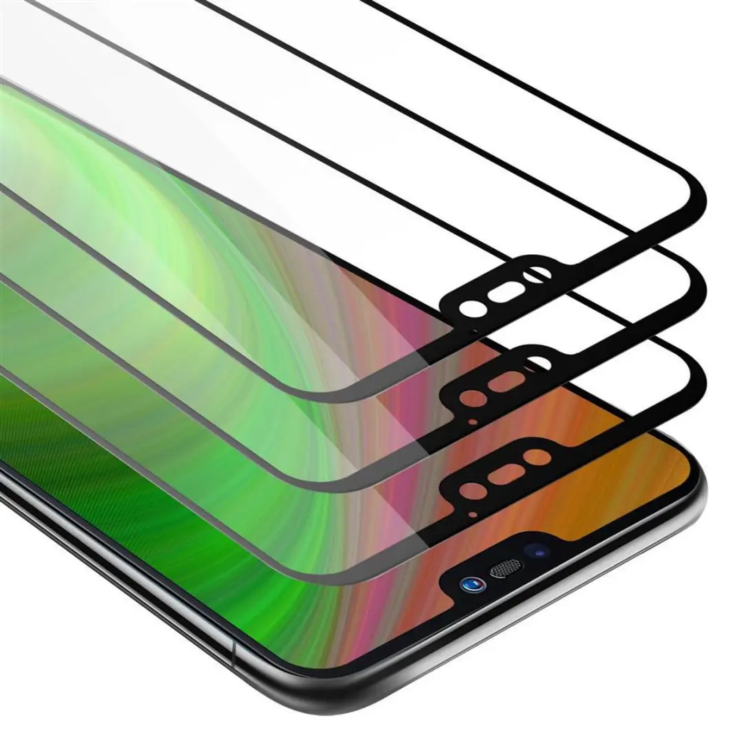 Cadorabo 3x Screenprotector geschikt voor Huawei P20 LITE 2018 / NOVA 3E Volledi