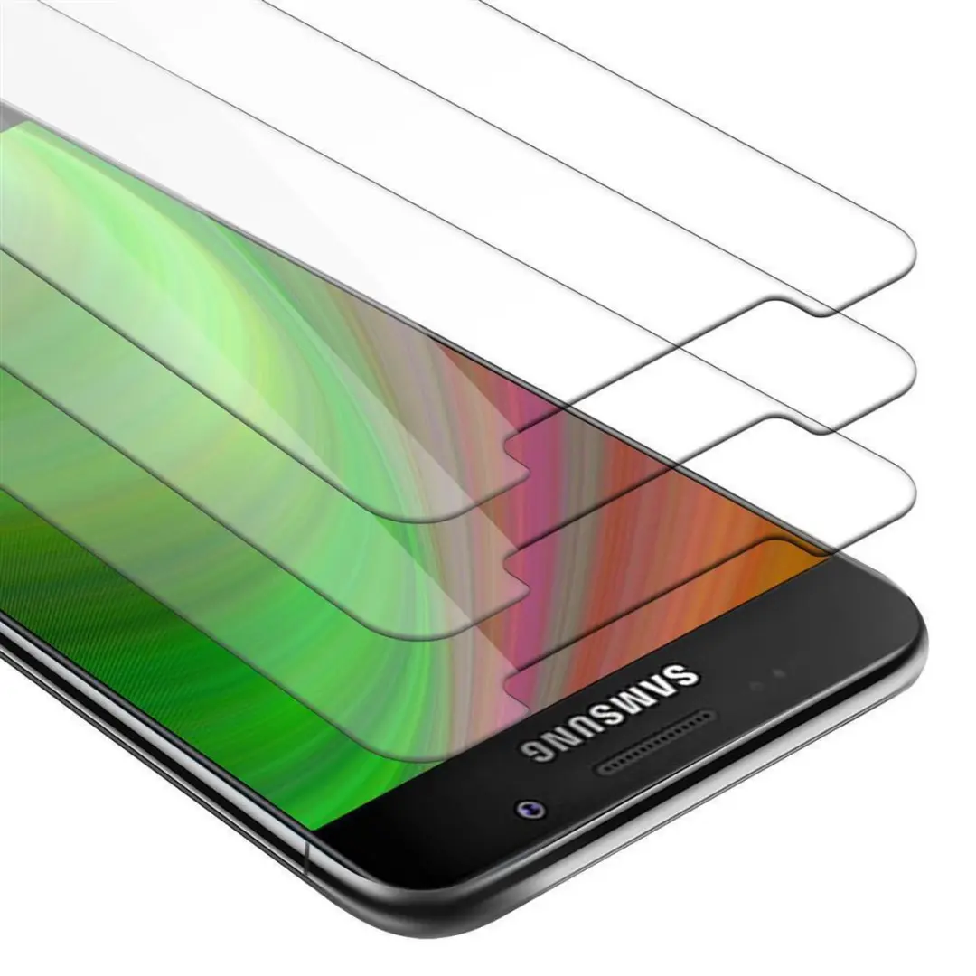 Cadorabo 3x Screenprotector geschikt voor Samsung Galaxy A3 2016