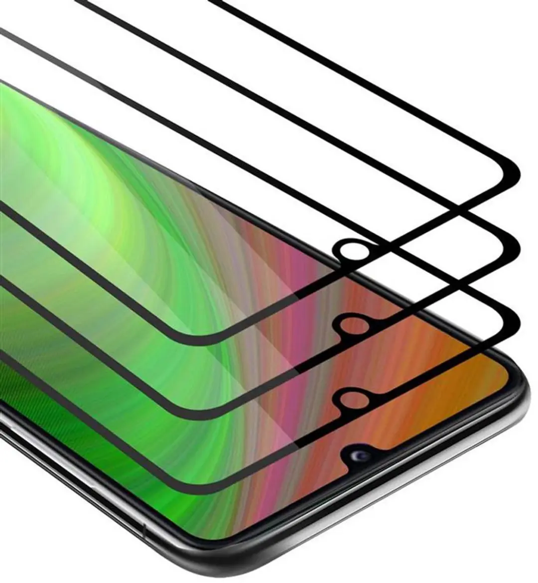 Cadorabo 3x Screenprotector geschikt voor Samsung Galaxy A31 Volledig scherm pan