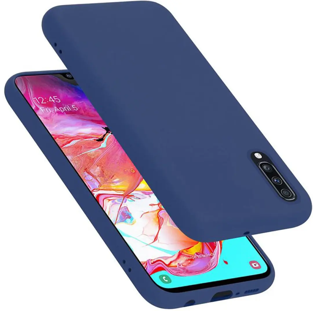 Cadorabo Hoesje geschikt voor Samsung Galaxy A70 / A70s in LIQUID BLAUW