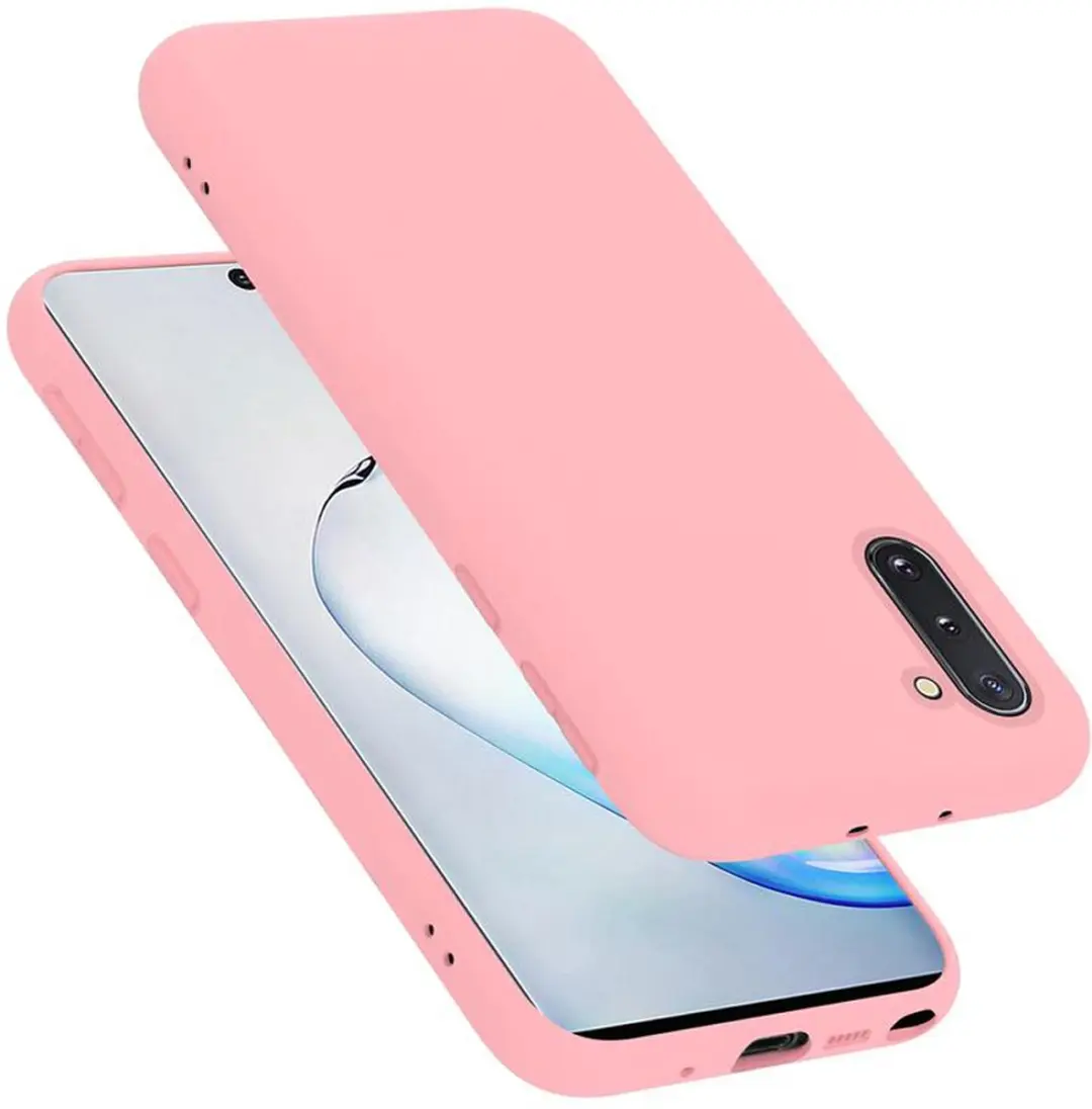 Cadorabo Hoesje geschikt voor Samsung Galaxy NOTE 10 in LIQUID ROZE