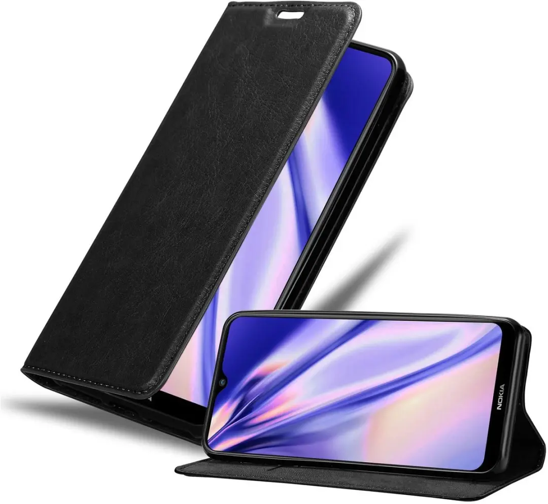 Cadorabo Hoesje geschikt voor Nokia 2.3 in ZWARTE NACHT