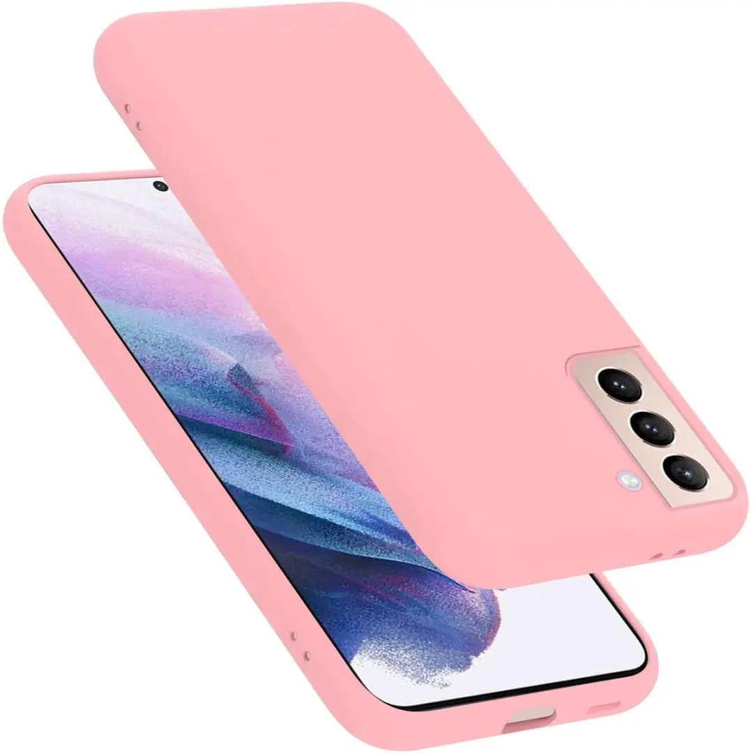 Cadorabo Hoesje geschikt voor Samsung Galaxy S21 PLUS in LIQUID ROZE