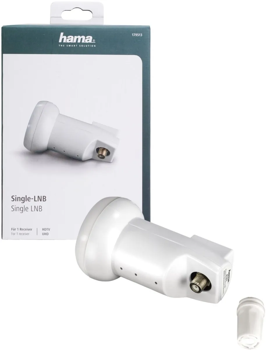 Hama Universele Enkele LNB 4K/HDTV 179513 - Wit