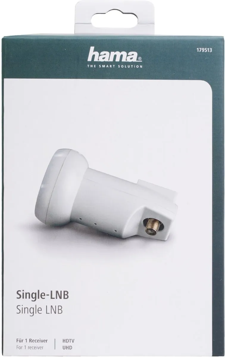 Hama Universele Enkele LNB 4K/HDTV 179513 - Wit