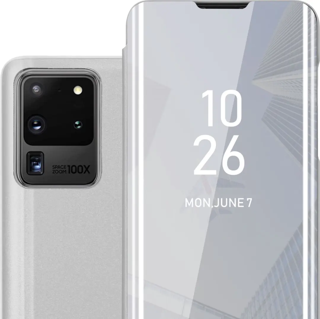 Cadorabo Hoesje geschikt voor Samsung Galaxy S20 ULTRA in AGAAT ZILVER