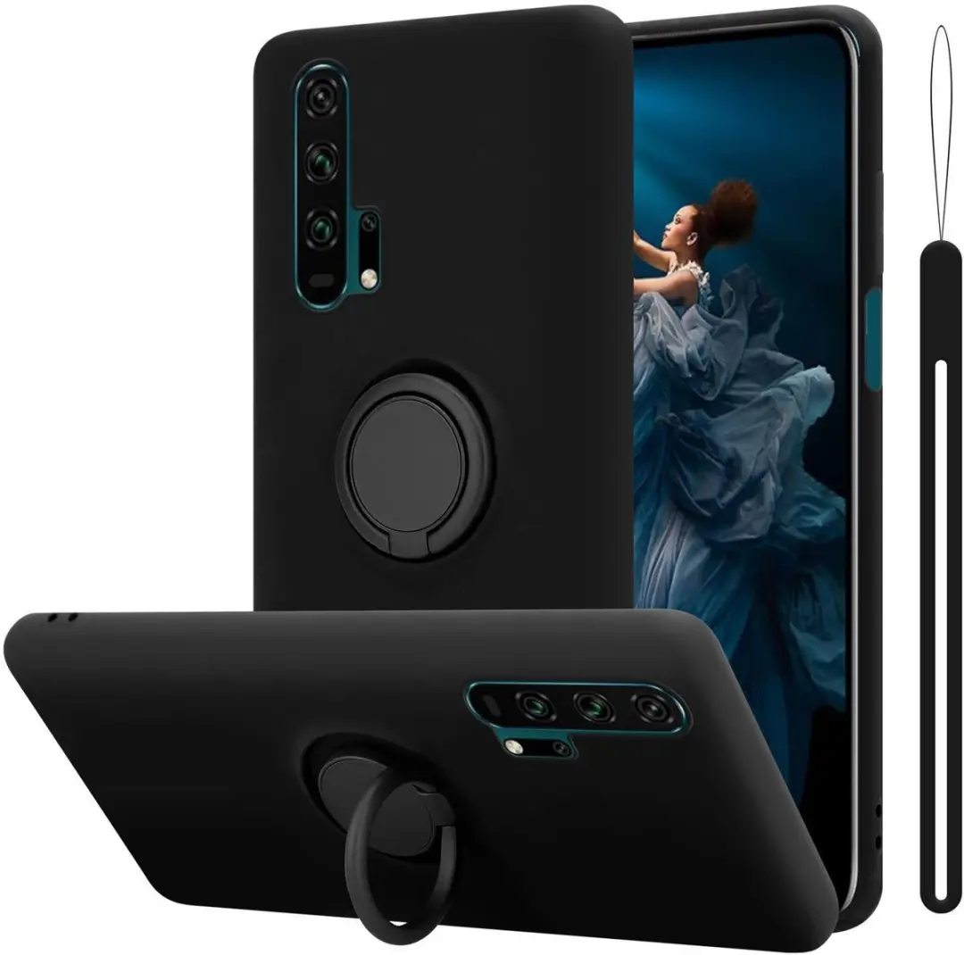 Cadorabo Hoesje geschikt voor Honor 20 PRO in LIQUID ZWART