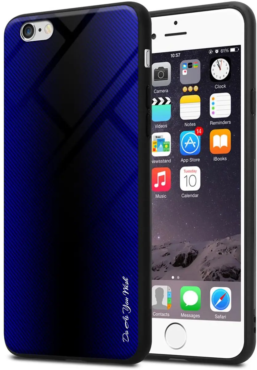 Cadorabo Hoesje geschikt voor Apple iPhone 6 / 6S in KOBALT PAARS